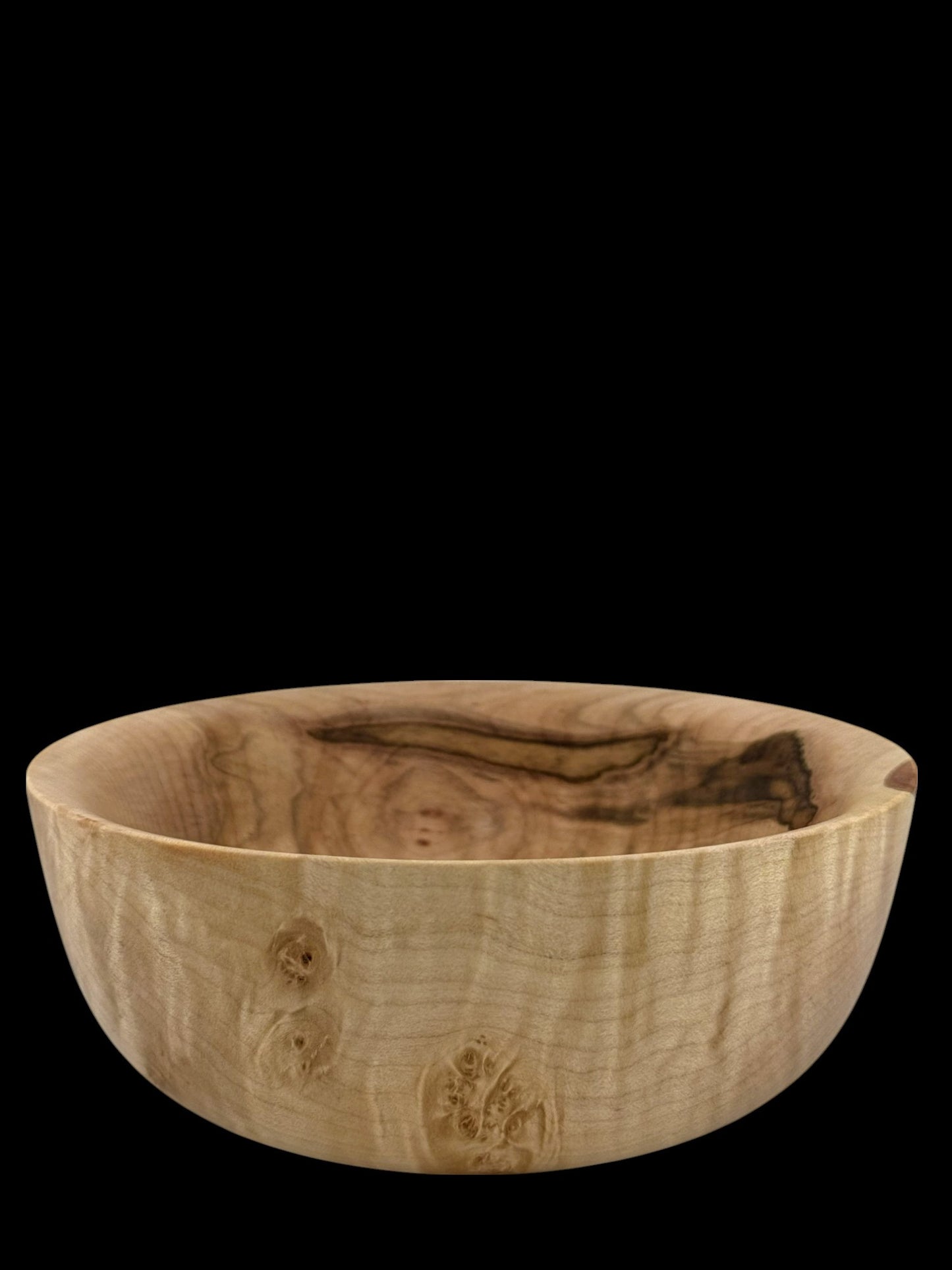 #8 Curly Silver Ambrosia Maple Chunky Bowl