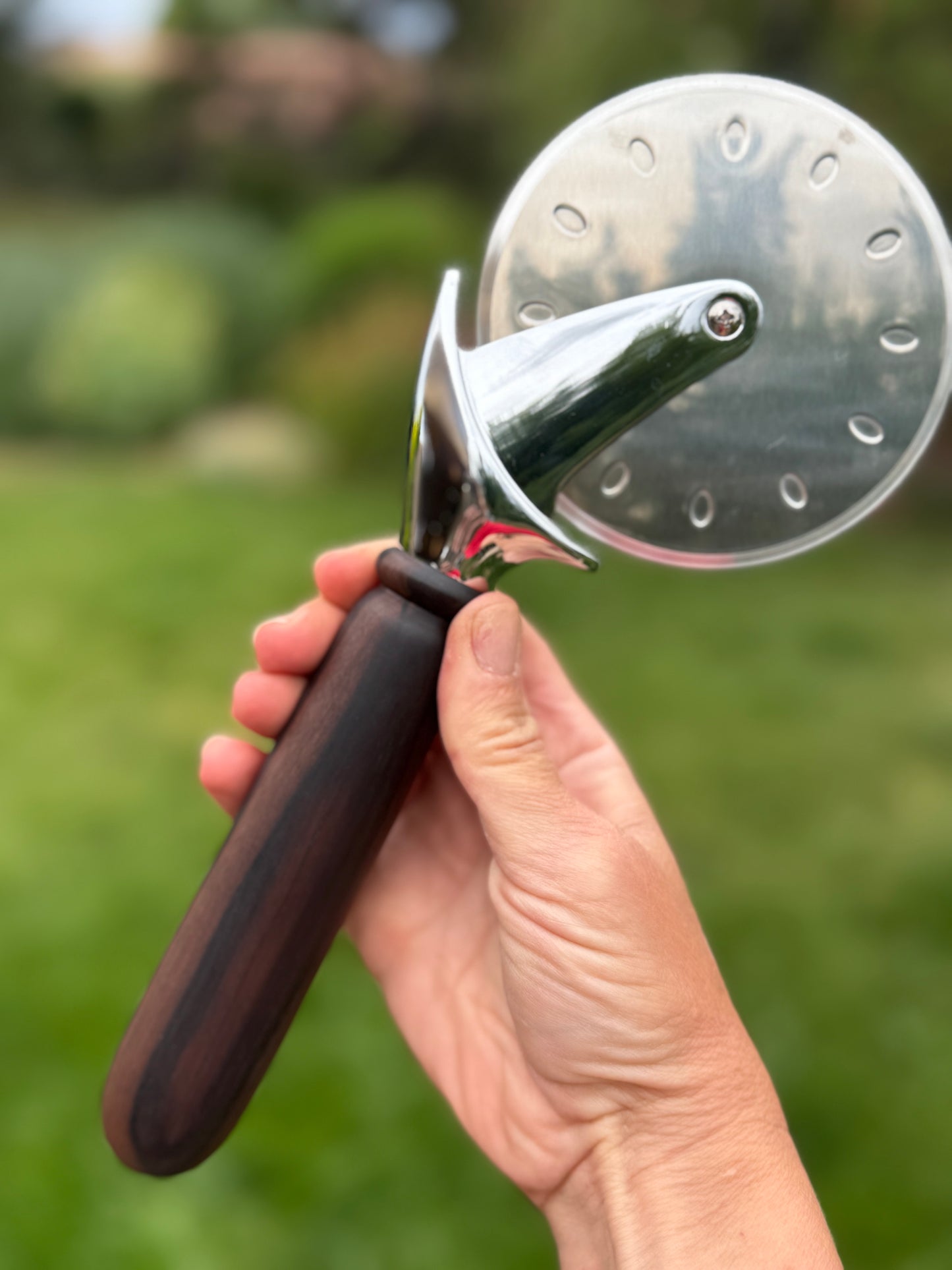 #50 Macassar Ebony Pizza Cutter