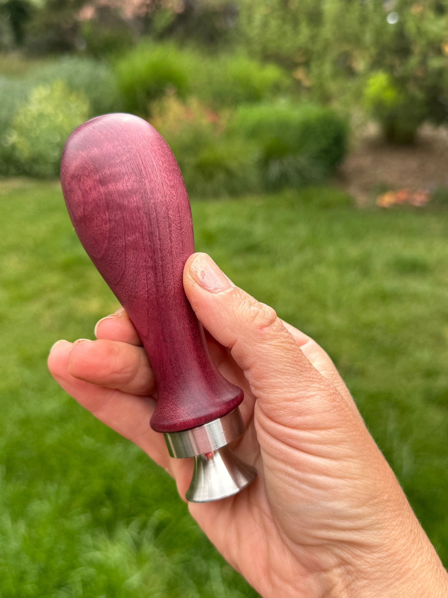 #45 Curly Purpleheart Bottle Opener