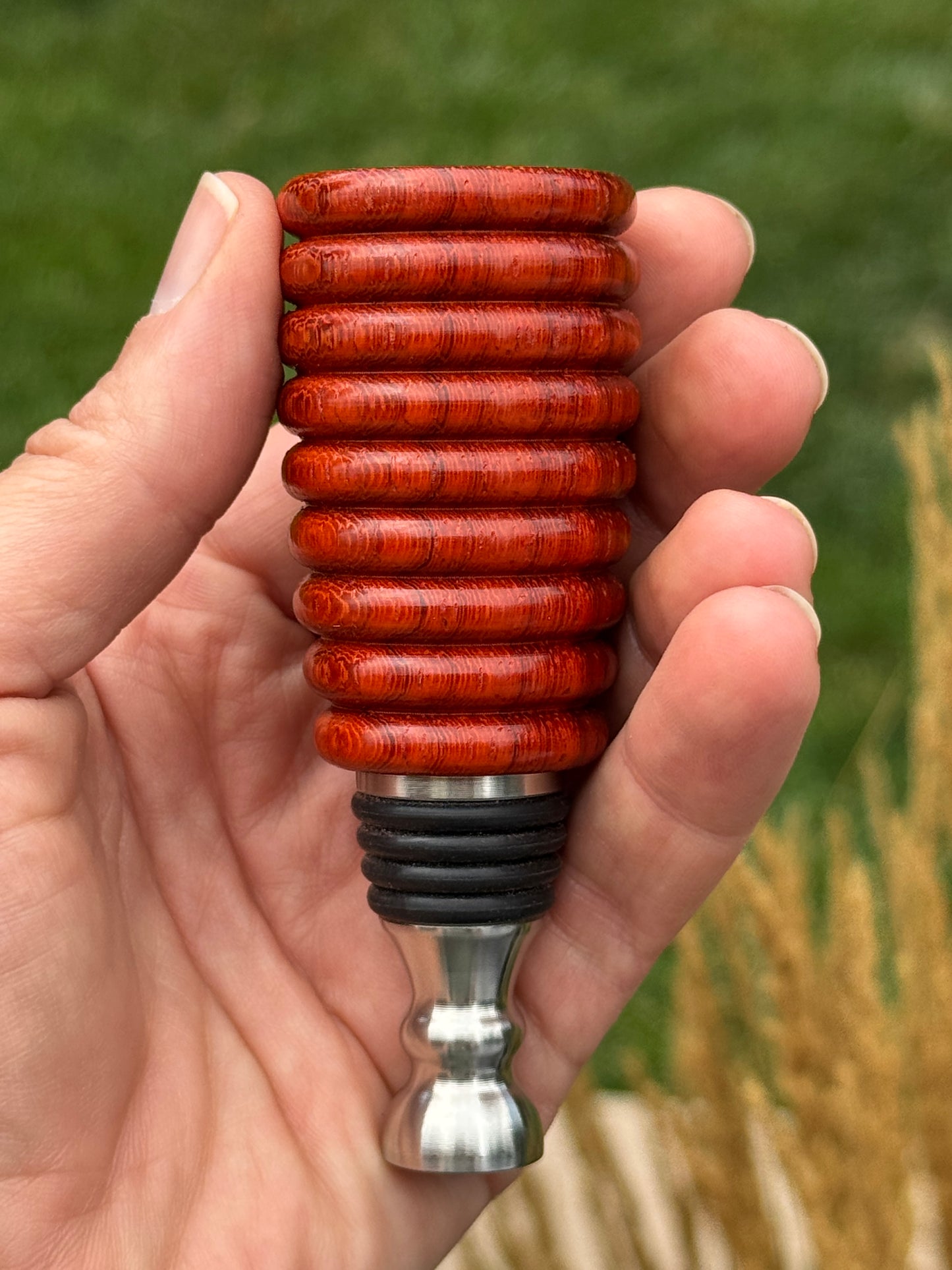 #126 - Padauk Wine Bottle Stopper