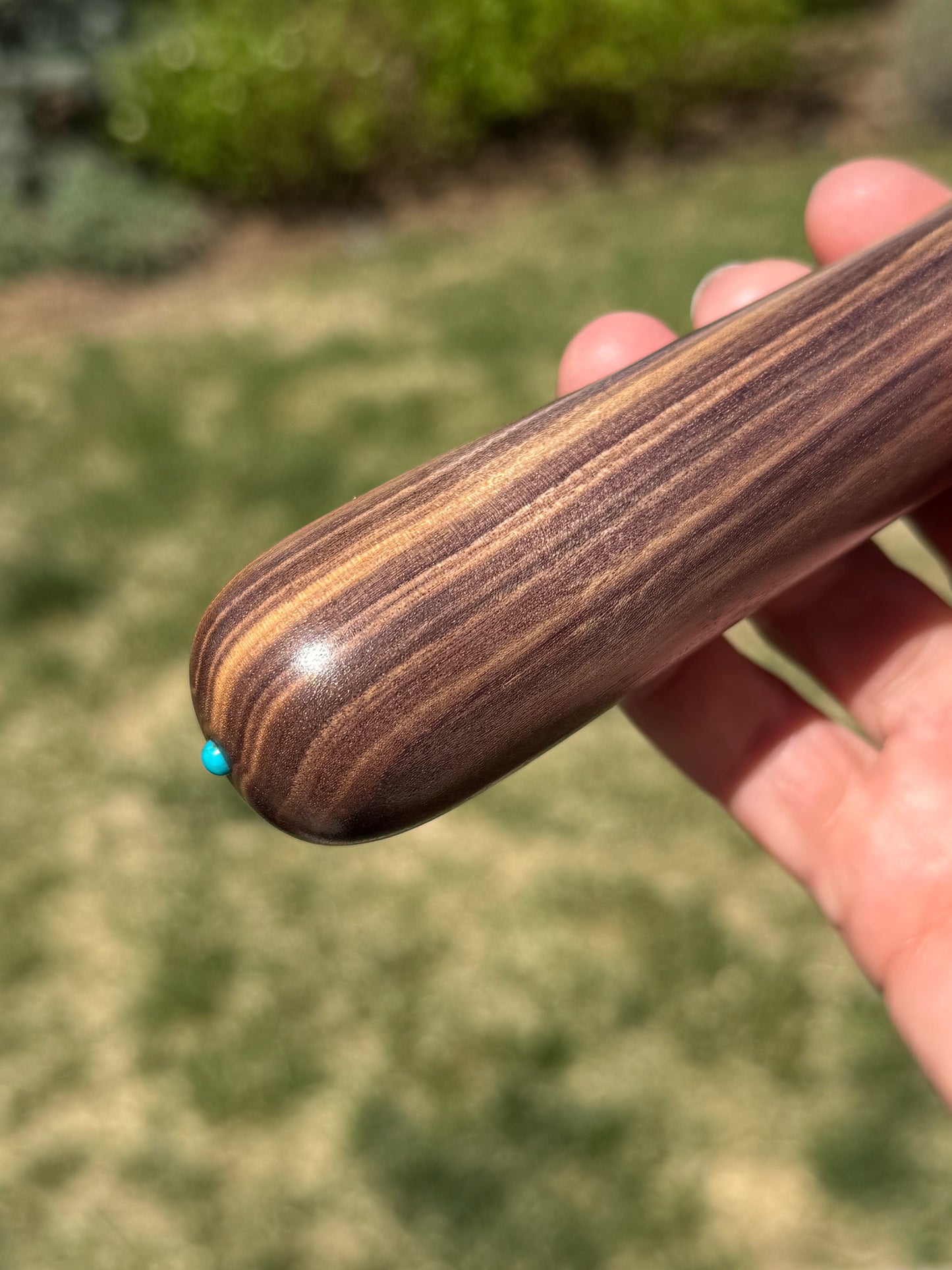#73 Curupau Ice Cream Scoop with Turquoise Cabochon