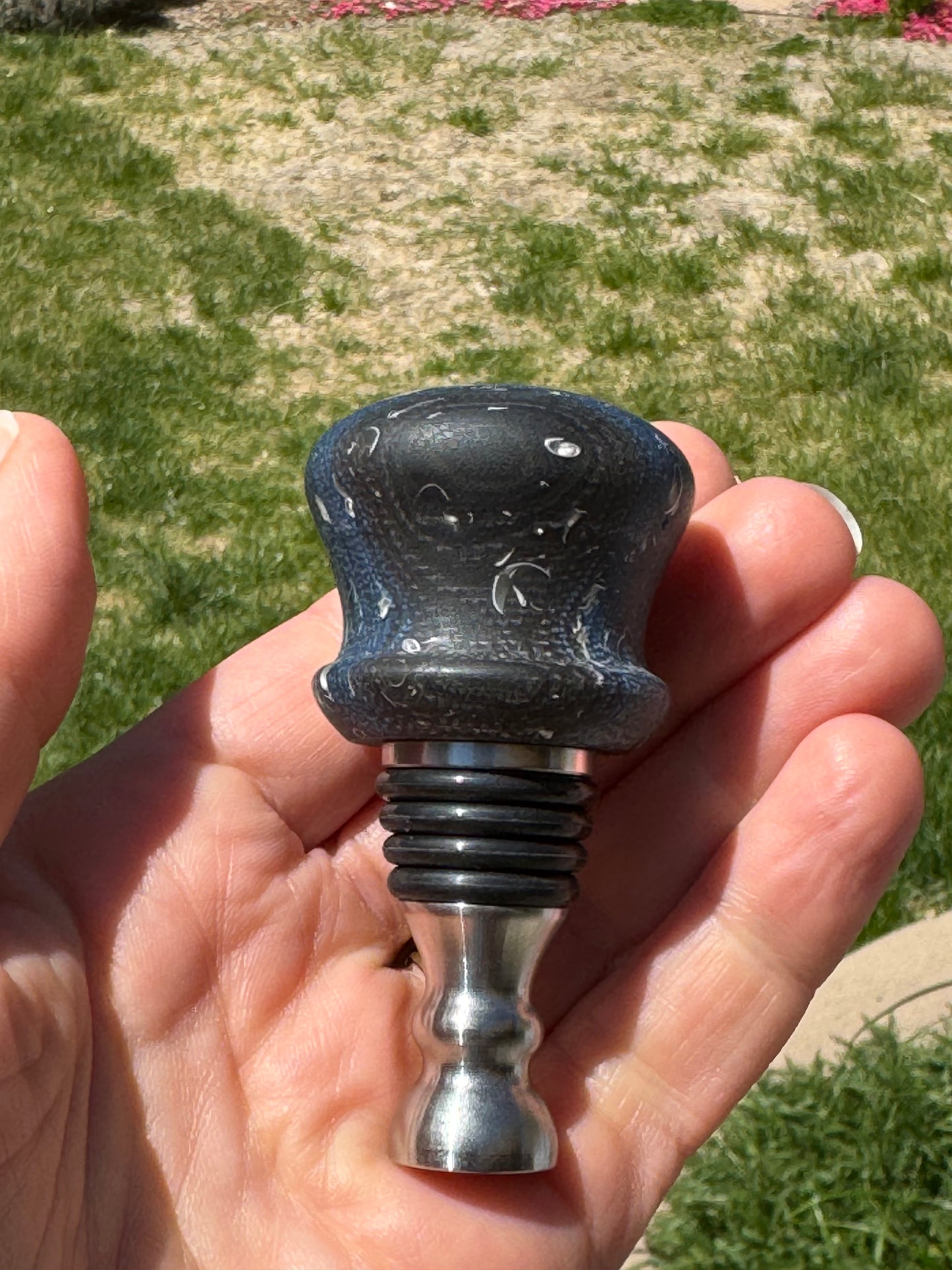#82 - G-Carta Wine Bottle Stopper (Blue Mexican Blanket)