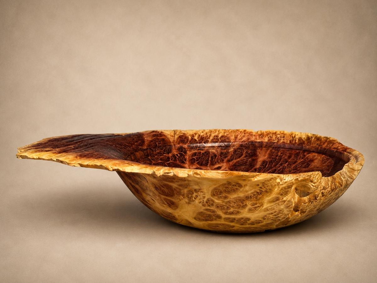 #227 - Red Mallee Burl Live Edge Bowl