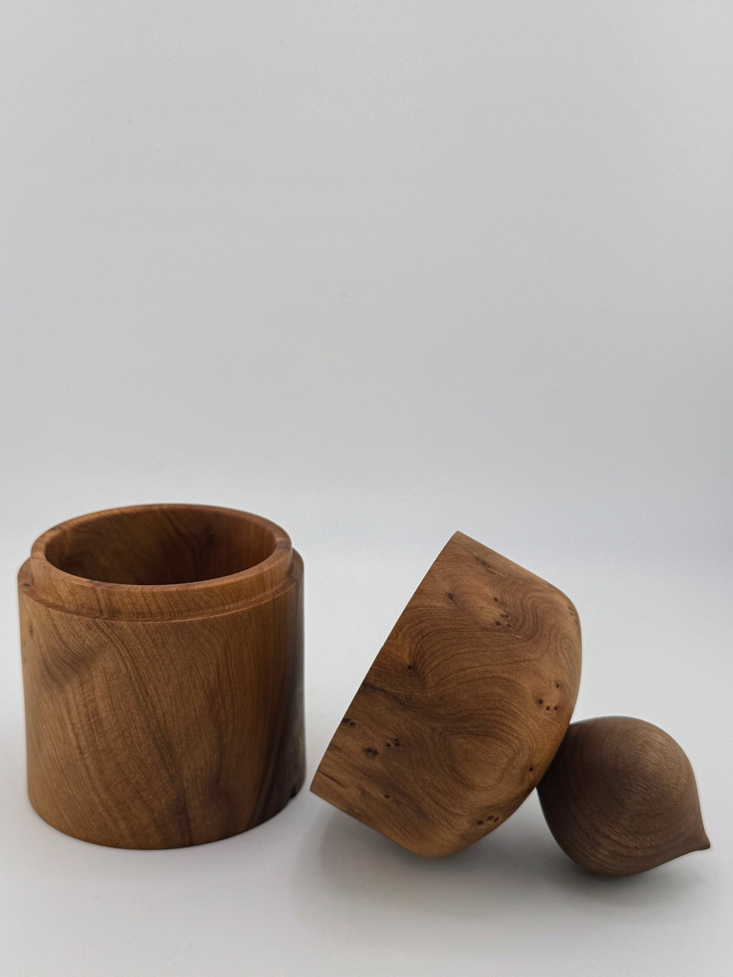 #7 Thuya Burl and Walnut Box