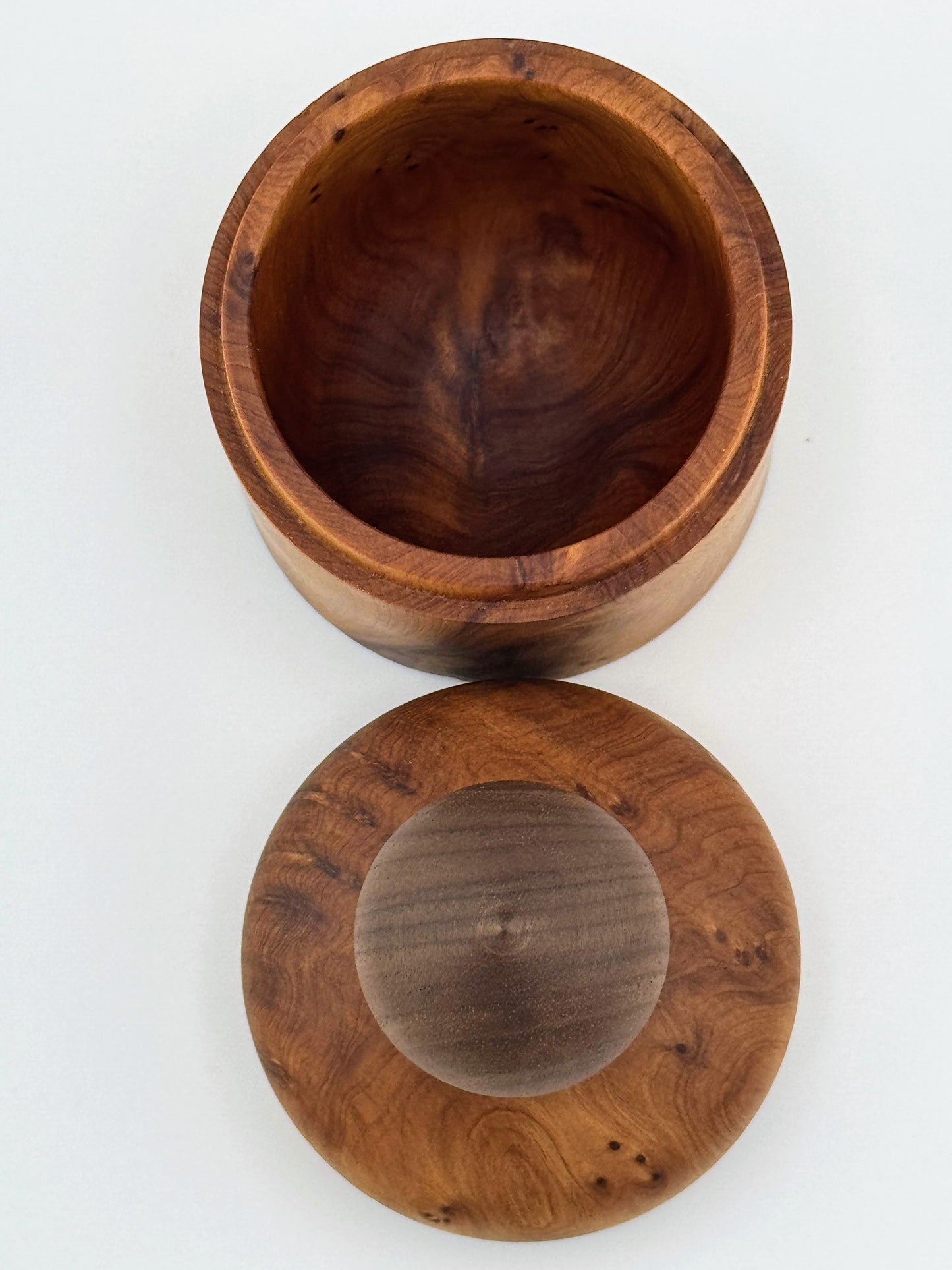 #7 Thuya Burl and Walnut Box