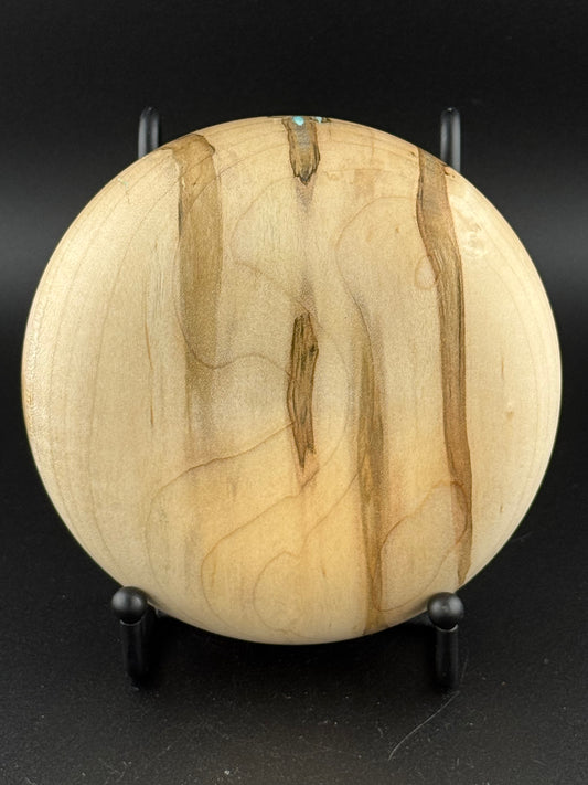 Ambrosia Maple Pillow with Turquoise Inlay