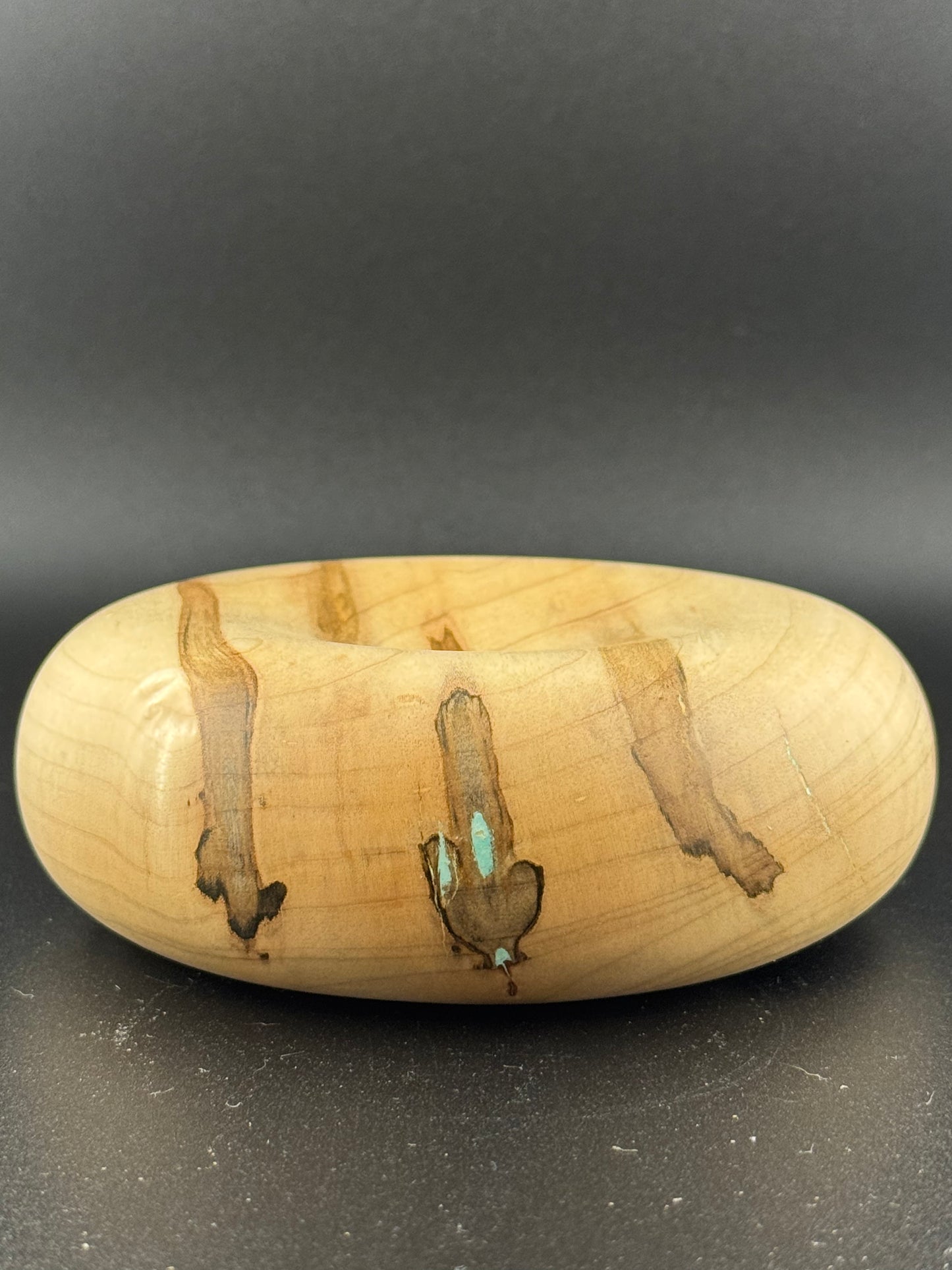 Ambrosia Maple Pillow with Turquoise Inlay