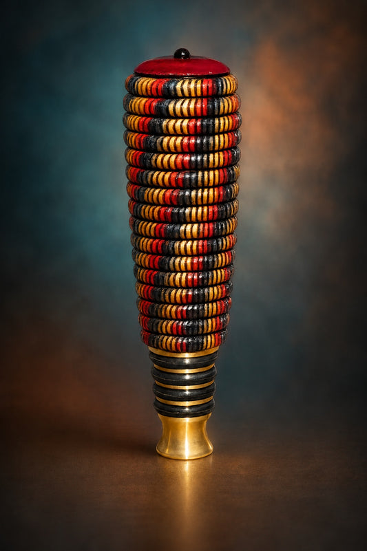 #222 - Basket Illusion Stopper with Tiger Eye Cabochon