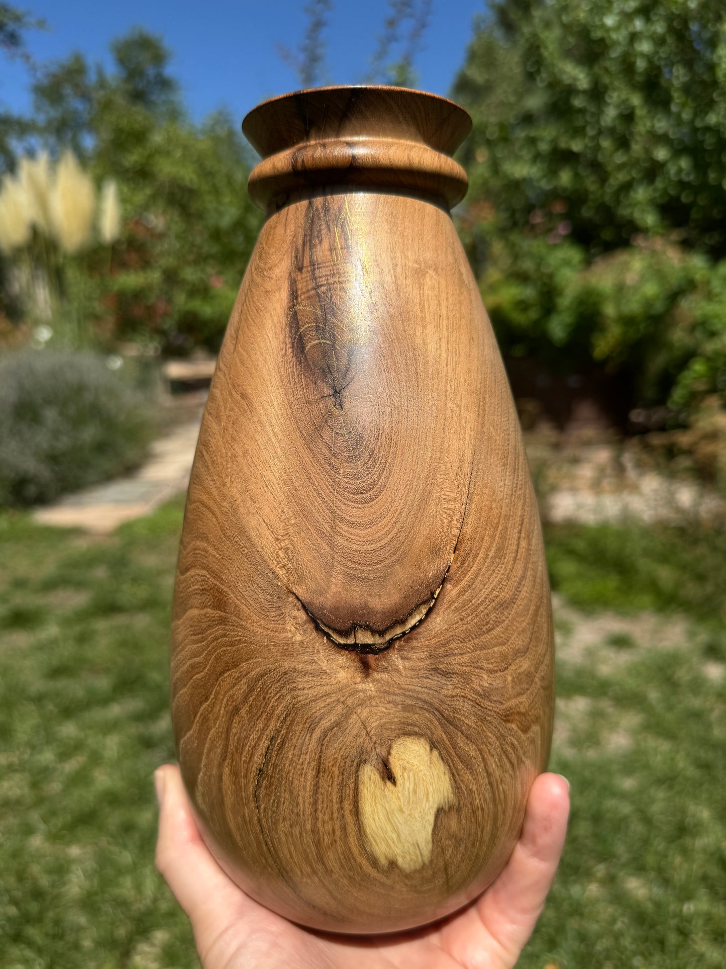 #164 - Tall Mesquite Vessel