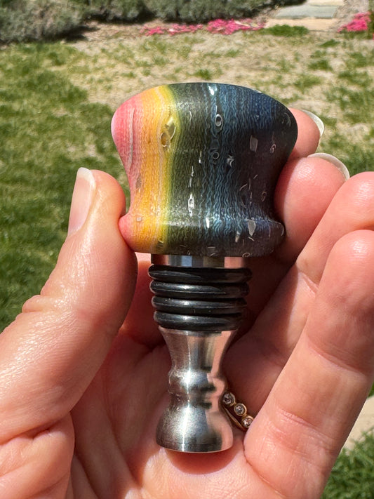 #83 - G-Carta Trout Pattern Wine Bottle Stopper