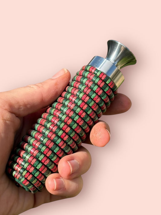 #100 - Basket Illusion Bottle Opener with Black Mother-of-Pearl Cabochon