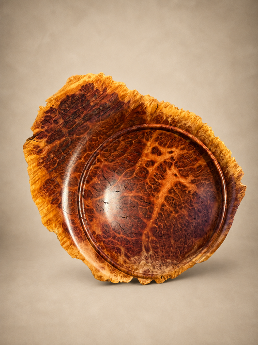 #227 - Red Mallee Burl Live Edge Bowl
