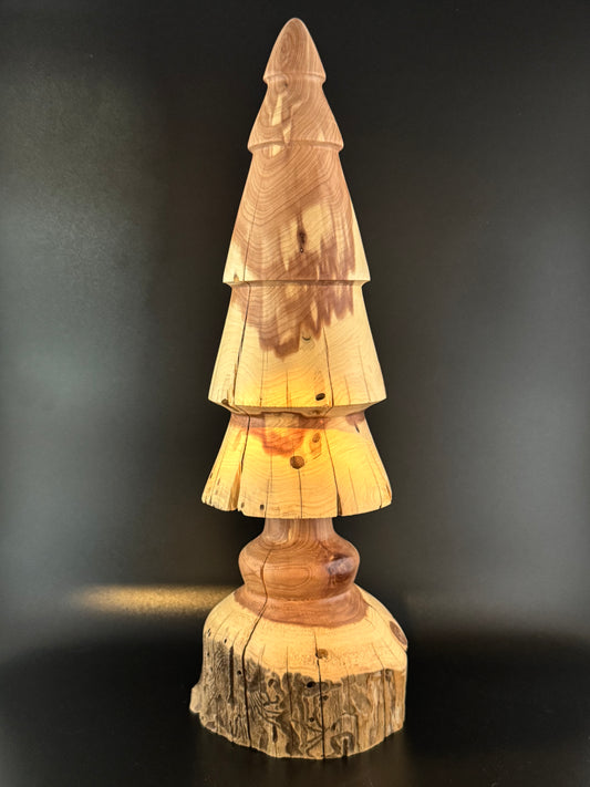 12" Tall Rustic Cedar Christmas Tree